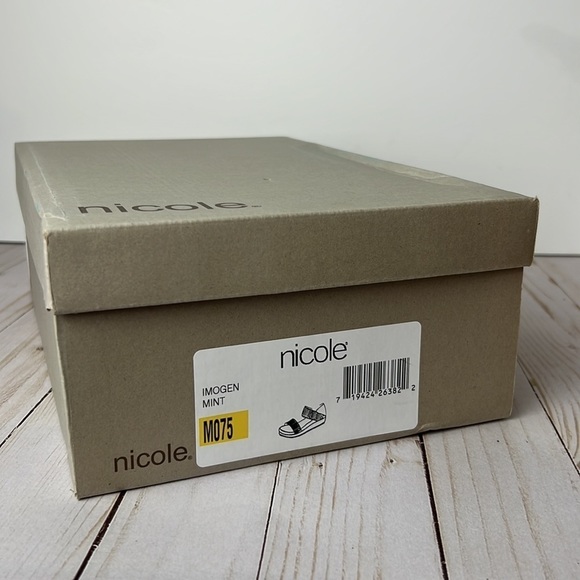 Super cute platform wedge sandals/shoes, Nicole Imogen in Mint - Picture 10 of 13